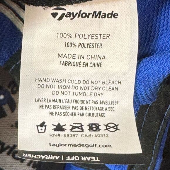 New TaylorMade Golf Hat TP5 M3 Blue Embroidered Cap Adjustable One Size Sports - Picture 7 of 7